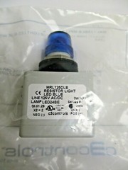 C3 CONTROLS, MRL125DLB-MPLLBE, 16MM DC RESISTOR BLUE LED LIGHT
