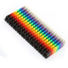 100Pcs Cable Marker Set Durable Easy-to-Use For Color-Coding Cables