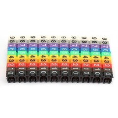 100Pcs Cable Marker Set Durable Easy-to-Use For Color-Coding Cables