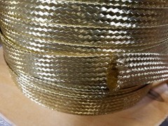 10 FEET 3/4 INCH BRAIDED GROUND STRAP GROUNDING BRASS Flat Braid MADE IN USA