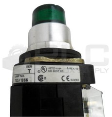 LOT OF 2 ALLEN BRADLEY 800T-PT16 /T PUSH BUTTON W/ 800T-N326 /A W/ 800T-XA /D