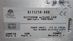 MAPLE SYSTEMS 0IT3250-B00 OPERATOR INTERFACE TERMINAL WITH 2X40 LCD *PS