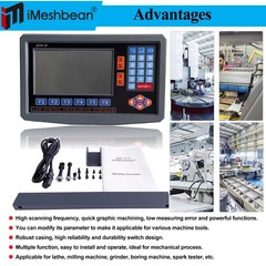 LCD Digital Readout with Precision Linear Scale for Milling Lathe Machine 2 Axis