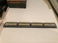 Black Box GigaBase CAT5e Patch Panel – 24 Port And Panel-12 Lot Of 2
