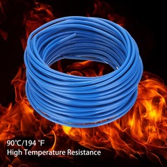 50 Feet Electrical Wire Insulated Stranded Copper 12 AWG Wire Cable,Blue