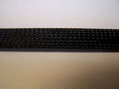 5′ Braided black flex expandable 1-1/4″ wire loom sleeve sheathing Harley others