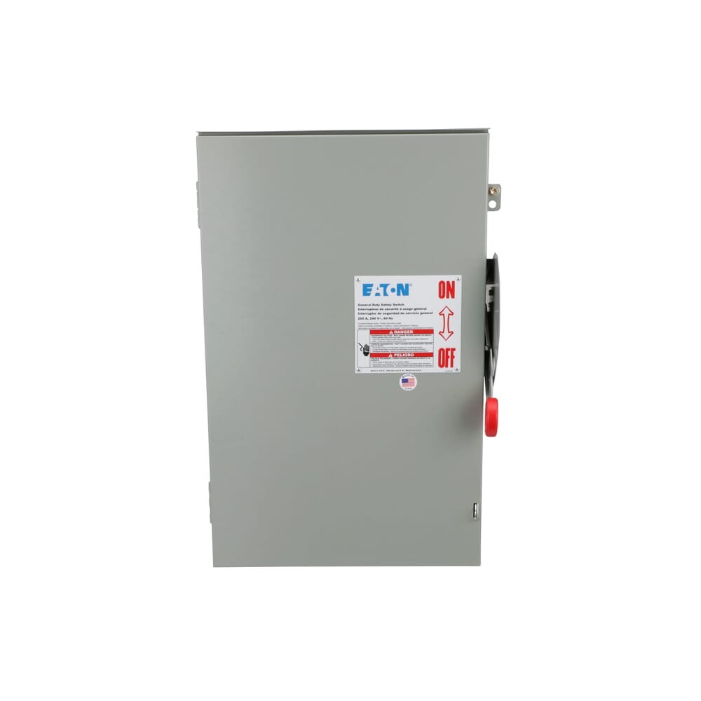 Eaton DG224NRK 200A NEMA 3R 2-Pole Fusible Switch 240V