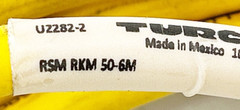 Turck RSM RKM 50-6M Double Ended Cordset 5Wire 18AWG 6M U2282-2