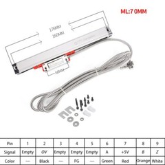 digital display grating ruler sino ka300 70-420mm resolution 5um