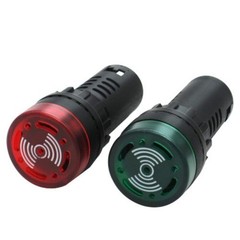 AD16-22SM-RGY110V 22mm Buzzer 110V 120V LED Indicator Light Flash Alarm Beep