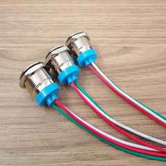 Bi Color Green Red 16mm 0.63 Inch Energy Saving LED Indicator Light 12V 24V