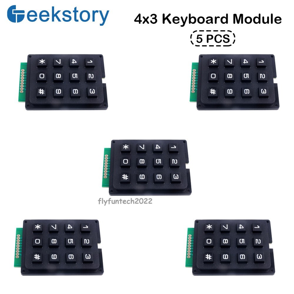 5/10PCS 12 Keys 4 x 3 Matrix Array Keypad Switch Keyboard Module for Arduino MCU