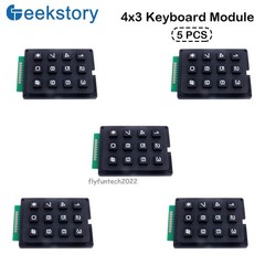 5/10PCS 12 Keys 4 x 3 Matrix Array Keypad Switch Keyboard Module for Arduino MCU