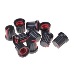 10x Potentiometer Switch Knob Cap Hole Dia 6mm Volume Control Rotary Knob Cap.N8