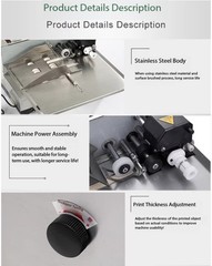 MY-380F Steel Automatic Date Printer Solid Ink Roll Batch Coding Machine
