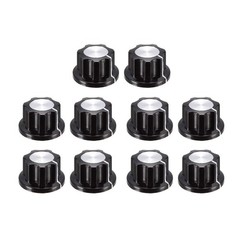 10Pcs Speaker Control Knob 19mm Dia Rotary Knobs for 6mm Dia w Set Screw