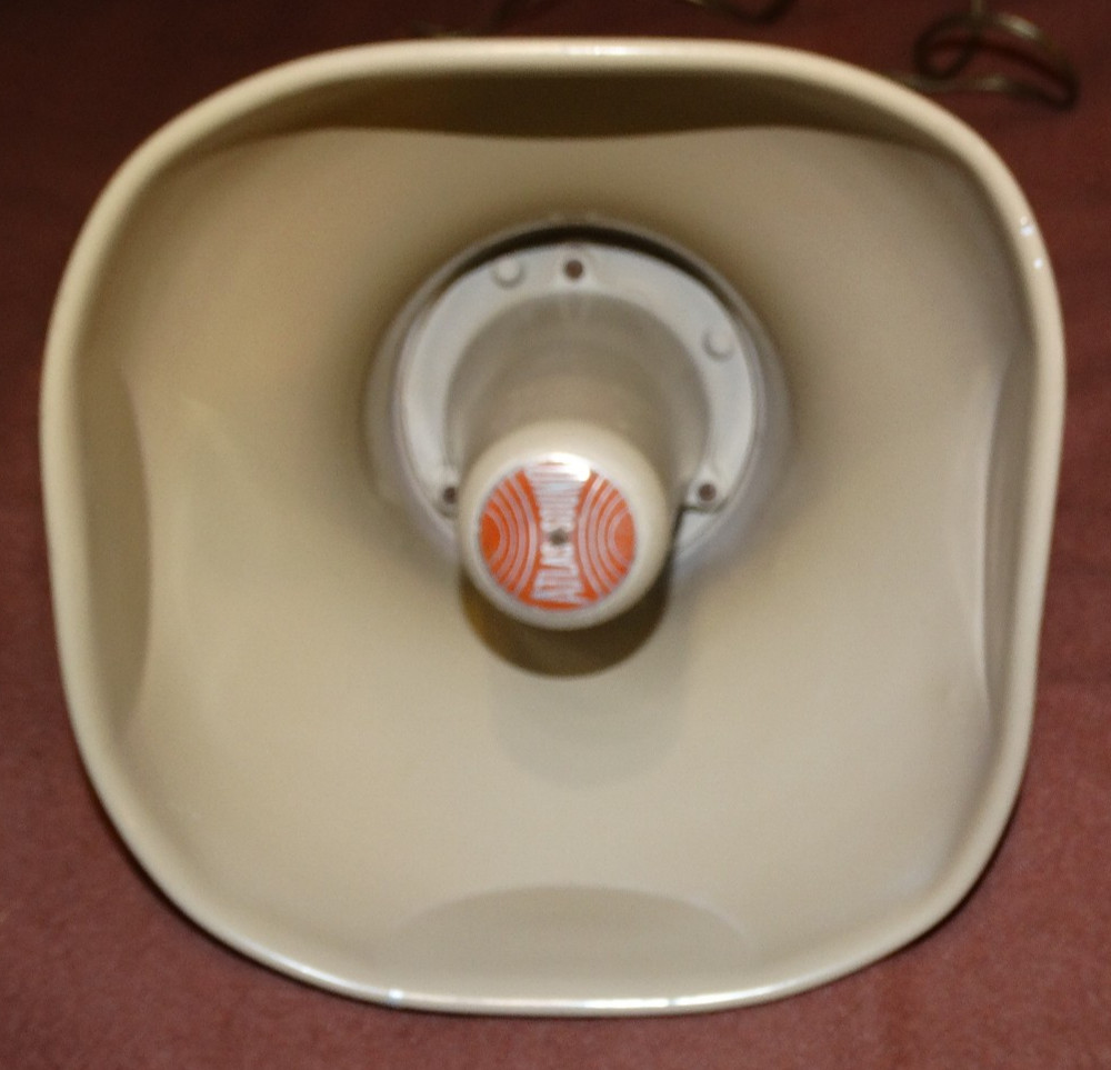 Atlas Sound PA speaker model AP-15T Varitap 25/70 volts 15 watt Tan Works Great!