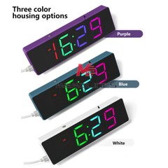 5V DIY Electronic Clock Kit LED Digital RGB Clock Time Temperature Date Display