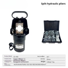 CO-400 Split Hydraulic Pliers Cable Lug Crimping Tool – Portable Split Crimper