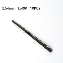 2.54mm 40 Pin Round Female Socket Pin Header Strip 1×40 Single Straight Male