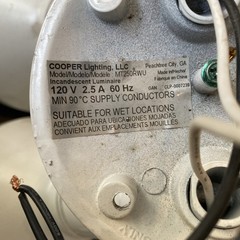 Copper Lighting MT250RWU Flood Light With Bulbs!