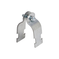 B-Line B2025-ZN, 1/2″ OD, Steel, Pipe/Conduit to Strut, 2-Piece Strut Strap, 1pc