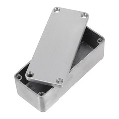 Effect Aluminum Box Metal Electric Case Instrument,Silver Enclosure Project Box