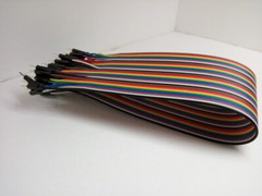 40 Pack 30cm 12” Row 2.54mm Male / Male Dupont Cable 40 Jumper Wire for Arduino