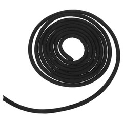 Black Polyester Cord Sleeve Easy Install Pet Proof Cable Protector for Home Use