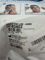 *NEW* AirFit F20 Full Face Headgear LGE Large Cushion 63402 QuietAir Genuine OEM