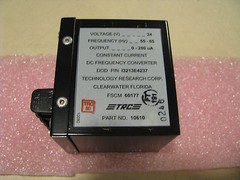 TRC FREQUENCY CONVERTER DC # 10610 NSN: 6125-00-659-2935 # 13213E4237