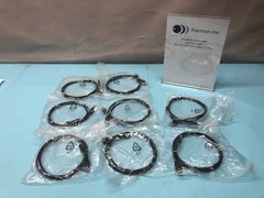 Lot of 8 Allied Telesis AT-UTP/RJ.5-100-A-008 RJ.5 to RJ45 Cables, 1M, 195635