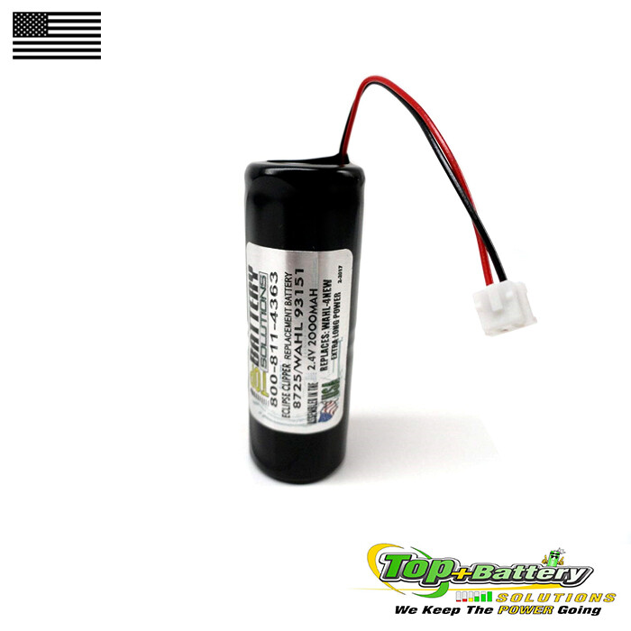 Compatible Battery 2.4v Wahl Ravor Eclipse Clippers 93151 93151-001 WHL-4 Qty.1