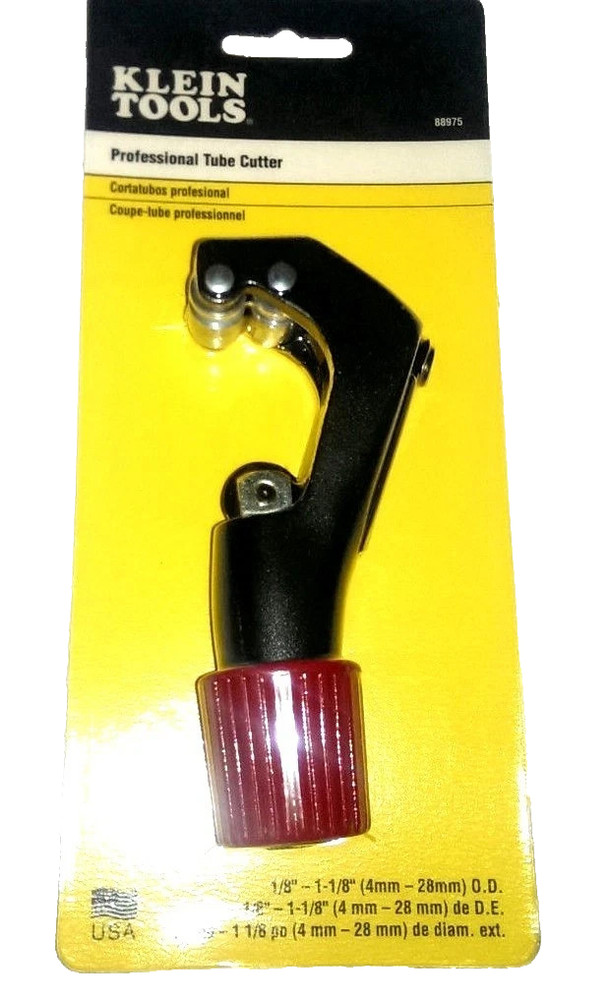 Klein Tools 88975 Tube Cutter / Pipe Cutter for 1/8″ to 1-1/8″ MADE IN USA