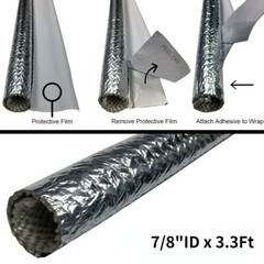7/8″ Automotive Cable Wire Loom High Temp Protection Sleeve Wrap for Hose Line