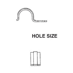SEPCO 147S, 2″, Zinc Plated Steel, 1-Hole, EMT Conduit Strap, 1 pc