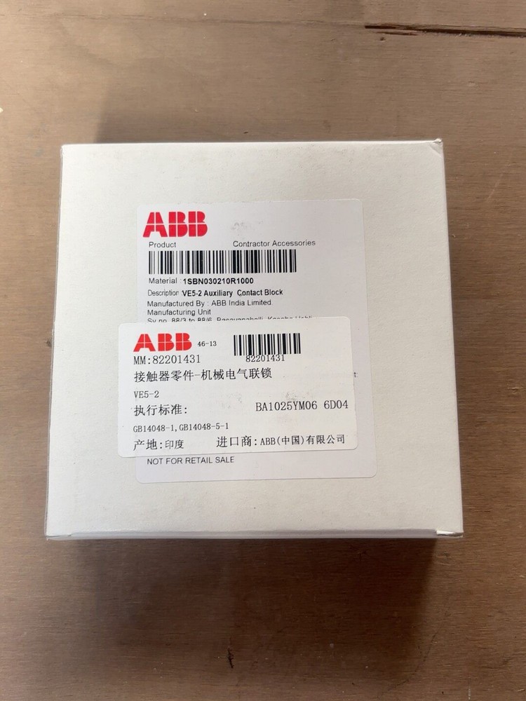 1PC NEW ABB VE5-2 Contactor Accessory 1 Year Warranty Fast shipping
