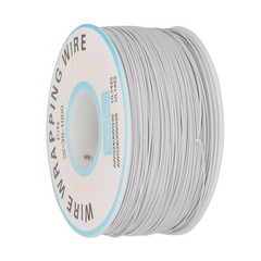 (White)1Roll WiRe Wrapping Single Copper Wire Strand 30AWG Cable 0.25mm Y