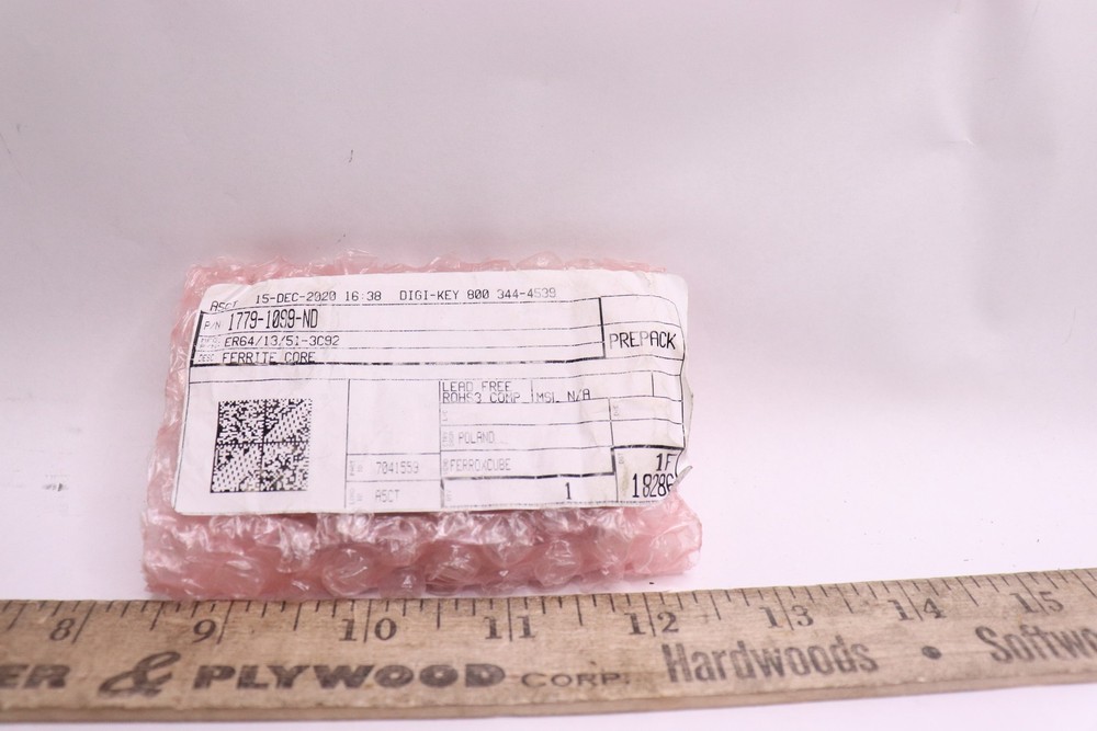 Ferroxcube Ferrite Core ER Type 2.Uncoated 3C92 520″ x 2.000″ x 0.500″