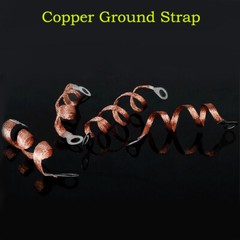 100x Copper Clad Aluminium Flat Braid Ground Lead Strap Cable Wire Kit 200/300mm