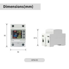 GEYA Tuya WIFI Kwh Metering Voltage Current & Leakage Protection 63A 80A AC220V