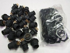 Switchcraft EN3P7MX 502-EN3P7M Std Cir Conn 7P MALE – Lot of 5 KITS! NEW! USA!