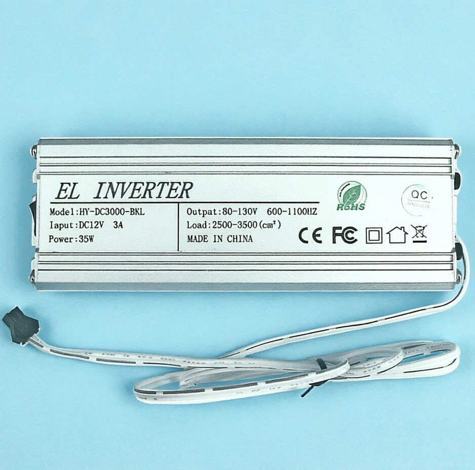 12v electroluminescent inverter for A2 size EL panel display strip tape wire