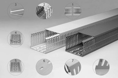 1 Set 2″x1.5″x2m Gray High Density Wiring Duct & Cover UL/CE/CSA Listed