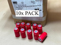 10 Pack MBI Panel & Switchboard 2″ Glastic Standoff Insulators Red 600V 1/4-20