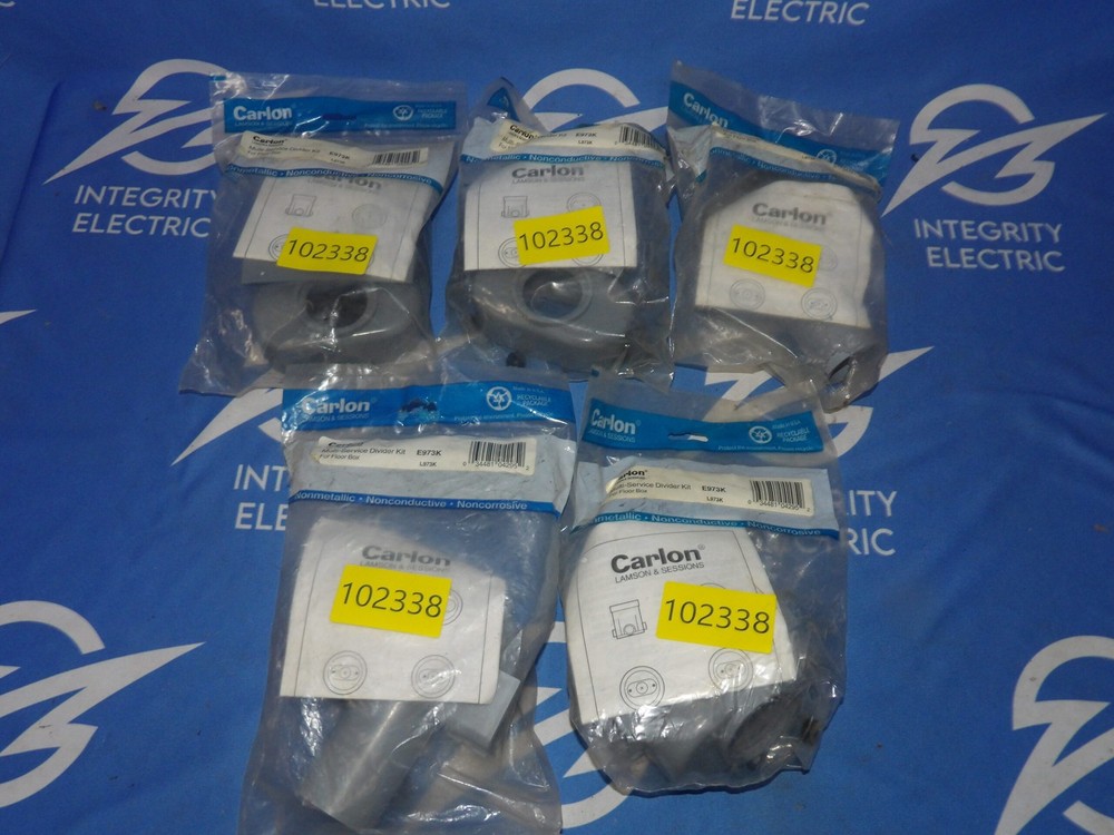 Lot of 5 NEW Carlon E973K Multi-Service Divider Kits + 1 Year Warranty