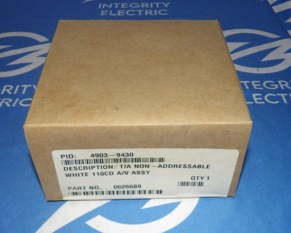 NIB Simplex 4903-9430 Horn Strobe White Alarm + 1 Year Warranty