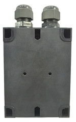 NEXANS LANMARK INDUSTRY IP65/67 OUTLET KIT 2 SNAP-IN CATEGORY 6A BLACK WALL BOX