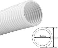 MR DJ DSLT12WH 100′ 1/2″ 13mm White Split Wire Loom Conduit Tubing Sleeve Tube