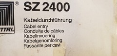 RITTAL SZ2400 CABLE CONNECTOR, NIB